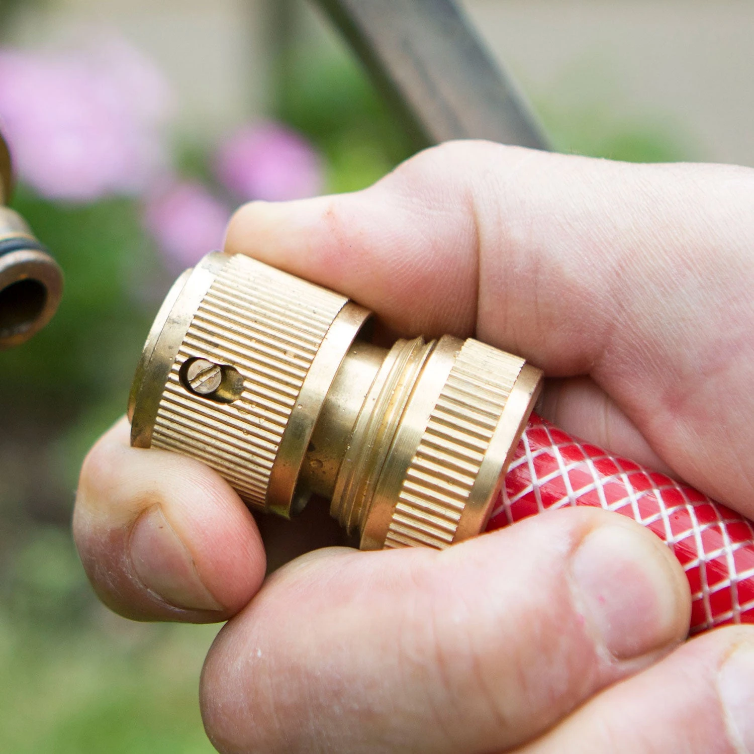 Brass Water Stop Hose Connector 2 Brass Water Stop Hose Connector - Image 2