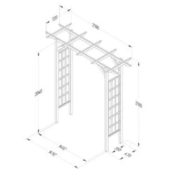 Forest Garden Classic Flat Top Arch 11 Forest Garden Classic Flat Top Arch -XIKI Garden Shop FGCLAFTAHD1