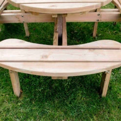 Forest Garden Circular Picnic Table 16 Forest Garden Circular Picnic Table -XIKI Garden Shop FGCPT6