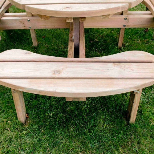 Forest Garden Circular Picnic Table 6 Forest Garden Circular Picnic Table - Image 6