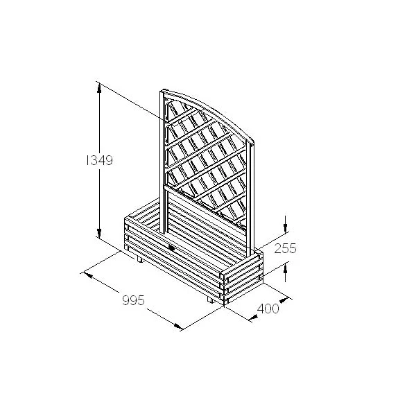 Toulouse Wooden Planter 3 Toulouse Wooden Planter - Image 3