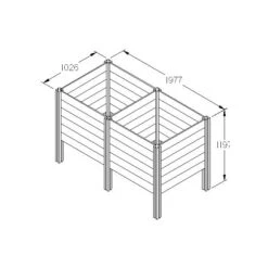 Forest Garden Slot Down Compost Bin 16 Forest Garden Slot Down Compost Bin -XIKI Garden Shop FGFSSCV6