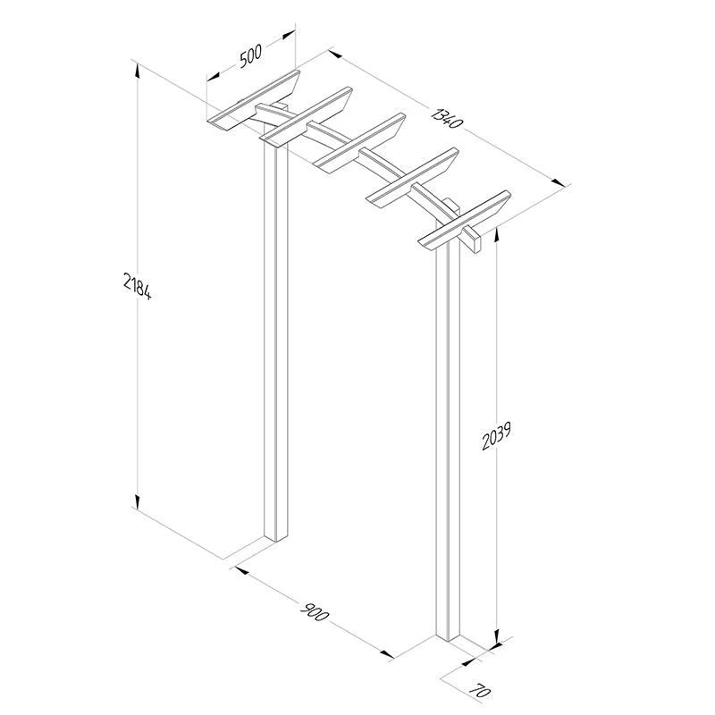 Forest Garden Hanbury Dome Top Arch 4 Forest Garden Hanbury Dome Top Arch - Image 4