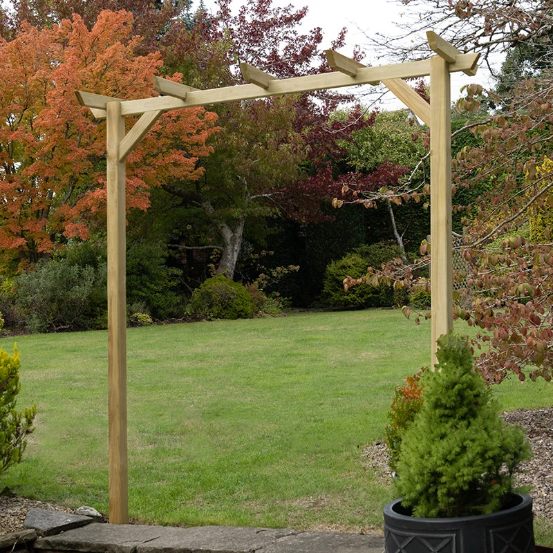 Forest Garden Hanbury Flat Top Arch 1 Forest Garden Hanbury Flat Top Arch