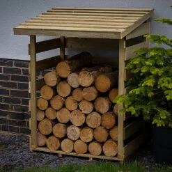 Forest Garden Compact Log Store 13 Forest Garden Compact Log Store -XIKI Garden Shop FGLGSTPHD1