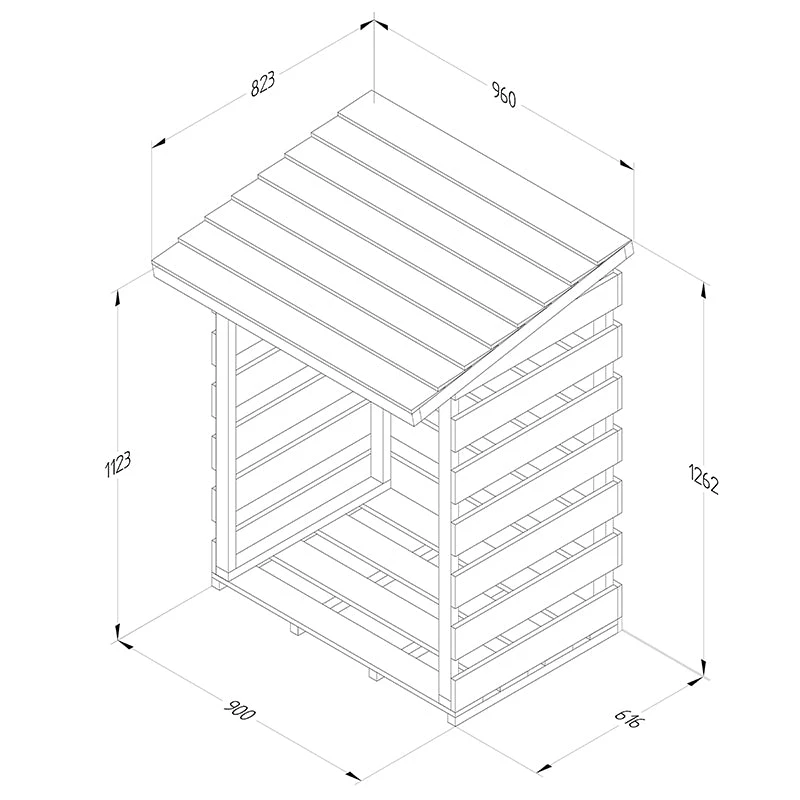 Forest Garden Compact Log Store 5 Forest Garden Compact Log Store - Image 5