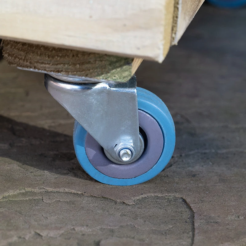 Forest Garden Linear Long Planter With Wheels 3 Forest Garden Linear Long Planter With Wheels - Image 3