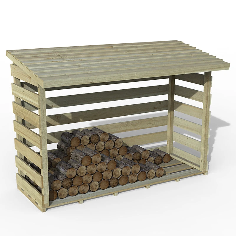 Forest Garden Large Log Store 3 Forest Garden Large Log Store - Image 3