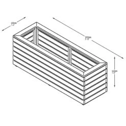 Long Linear Planter 9 Long Linear Planter -XIKI Garden Shop FGLOLIPL4