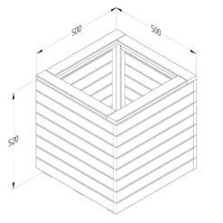 Forest Garden Modular Seating V1 25 Forest Garden Modular Seating V1 -XIKI Garden Shop FGMODSEAT1HD3