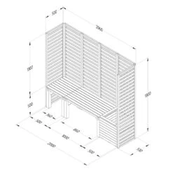 Forest Garden Modular Seating V2 17 Forest Garden Modular Seating V2 -XIKI Garden Shop FGMODSEAT2HD9