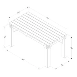 Forest Garden Modular Seating V4 24 Forest Garden Modular Seating V4 -XIKI Garden Shop FGMODSEAT4HD2