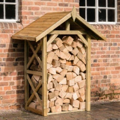 Forest Garden Medium Wall Apex Log Store