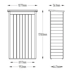 Forest Pent Tall Garden Store Pressure Treated -XIKI Garden Shop FGPTGSP2