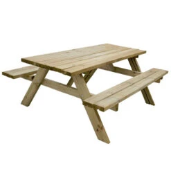 Forest Garden Rectangular Picnic Table 8 Forest Garden Rectangular Picnic Table -XIKI Garden Shop FGRPT3