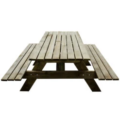 Forest Garden Rectangular Picnic Table 10 Forest Garden Rectangular Picnic Table -XIKI Garden Shop FGRPT5