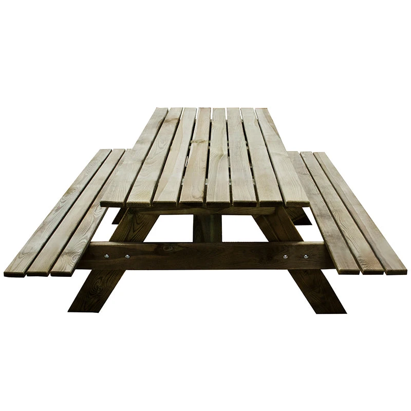Forest Garden Rectangular Picnic Table 5 Forest Garden Rectangular Picnic Table - Image 5