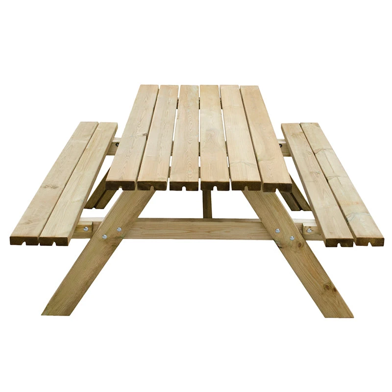 Forest Garden Rectangular Picnic Table 6 Forest Garden Rectangular Picnic Table - Image 6