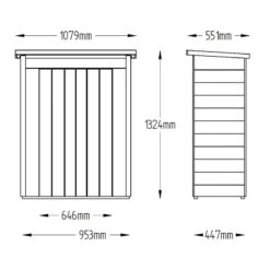 Forest Garden Pent Garden Store (Pressure Treated) 20 Forest Garden Pent Garden Store (Pressure Treated) -XIKI Garden Shop FGSGSPT16
