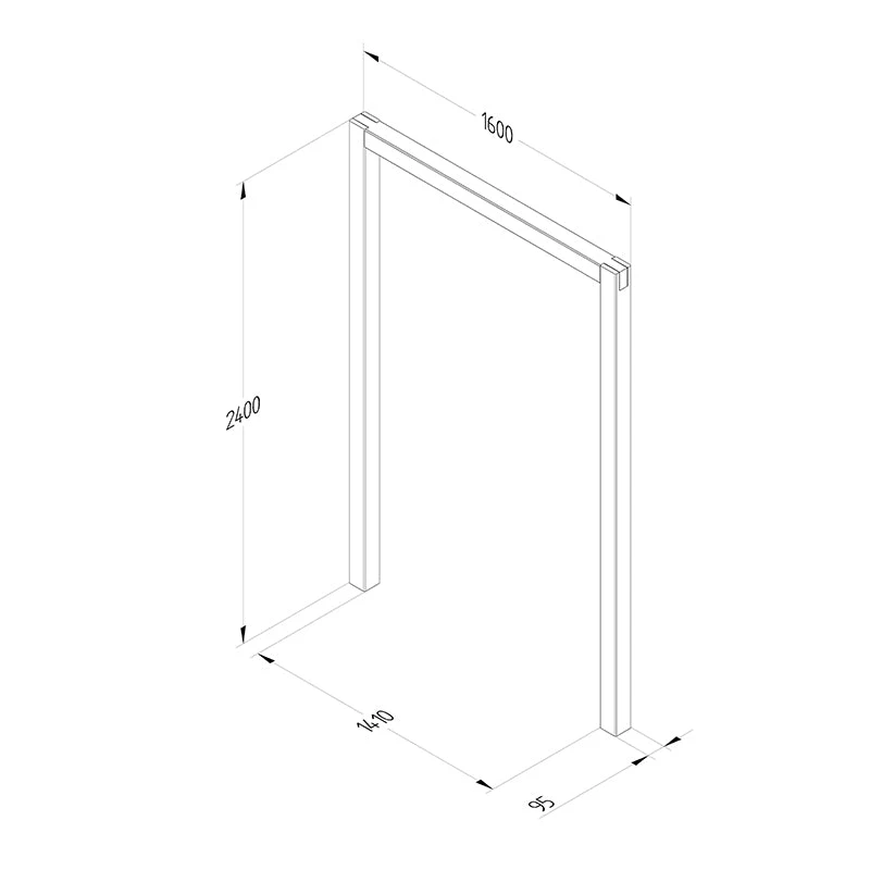 Forest Garden Sleeper Arch Set Of 3 7 Forest Garden Sleeper Arch Set Of 3 - Image 7