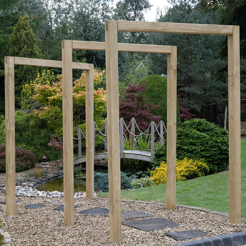 Forest Garden Sleeper Arch Set Of 3 1 Forest Garden Sleeper Arch Set Of 3