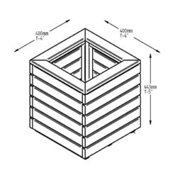 Square Linear Planter 7 Square Linear Planter -XIKI Garden Shop FGSQLIPL3