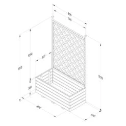 Forest Garden Trellis Planter 7 Forest Garden Trellis Planter -XIKI Garden Shop FGTPLAHD1