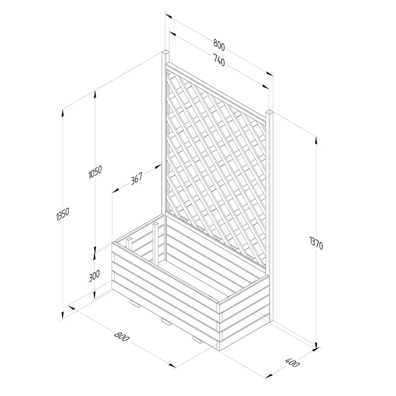 Forest Garden Trellis Planter 4 Forest Garden Trellis Planter - Image 4
