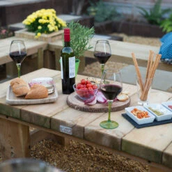 Low Level Sleeper Table 1.2m 9 Low Level Sleeper Table 1.2m -XIKI Garden Shop LSTAB7