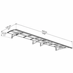 Palram Canopia Amsterdam Door Awning 17 Palram Canopia Amsterdam Door Awning -XIKI Garden Shop PAAMS7
