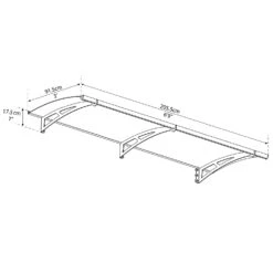 Palram Canopia Aquila Door Awnings -XIKI Garden Shop PAAQU7