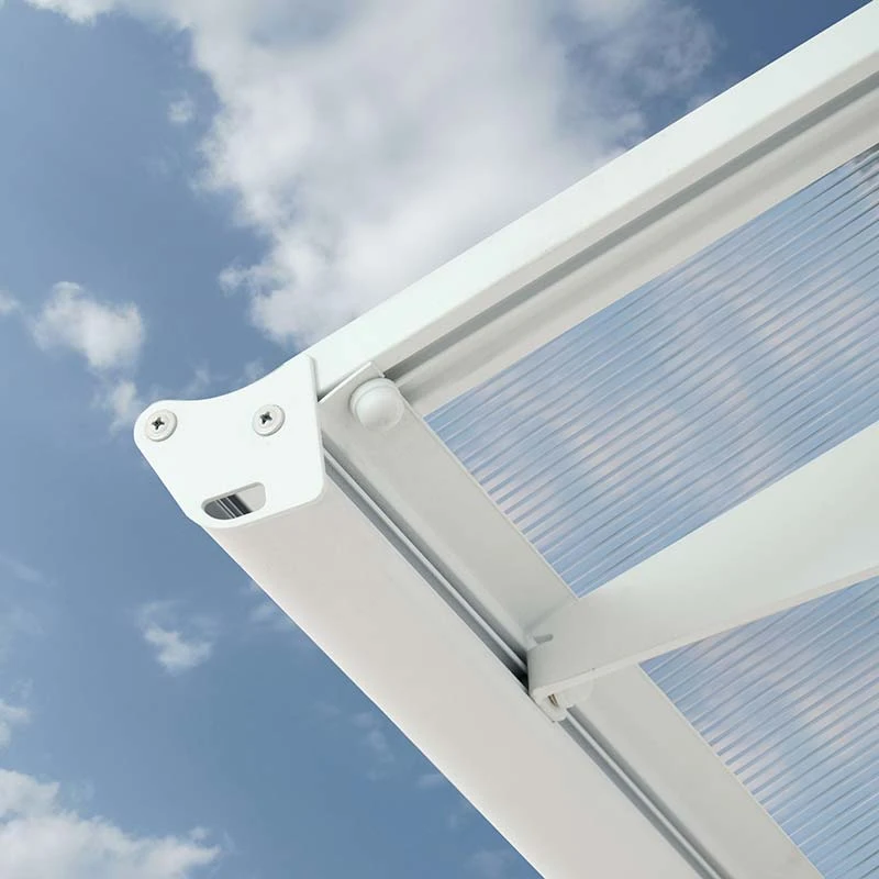 Palram Canopia Bordeaux Door Canopy White Mist 4 Palram Canopia Bordeaux Door Canopy White Mist - Image 4