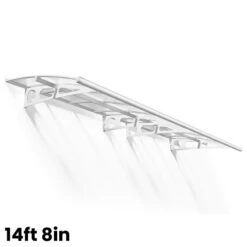 Palram Canopia Bordeaux Door Canopy White Mist 17 Palram Canopia Bordeaux Door Canopy White Mist -XIKI Garden Shop PABDM6