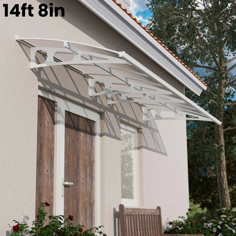 Palram Canopia Bordeaux Door Canopy White Mist 2 Palram Canopia Bordeaux Door Canopy White Mist - Image 2