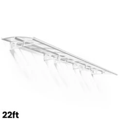 Palram Canopia Bordeaux Door Canopy White Mist 16 Palram Canopia Bordeaux Door Canopy White Mist -XIKI Garden Shop PABDM8