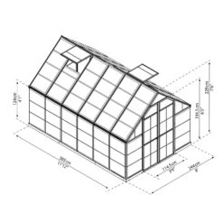 Palram Canopia Octave Greenhouse -XIKI Garden Shop PAOCTAVE7