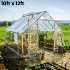 Palram Canopia Balance 10ft Wide Greenhouse 37 Palram Canopia Balance 10ft Wide Greenhouse -XIKI Garden Shop PRBA1014