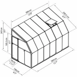 Rion Lean To Sun Room 6' Wide 32 Rion Lean To Sun Room 6' Wide -XIKI Garden Shop RLT6SRM19
