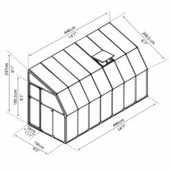 Rion Lean To Sun Room 6' Wide 30 Rion Lean To Sun Room 6' Wide -XIKI Garden Shop RLT6SRM21