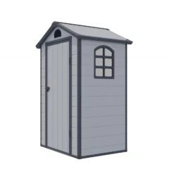Airevale Plastic Apex Shed 4ft X 3ft 9 Airevale Plastic Apex Shed 4ft X 3ft -XIKI Garden Shop ROAIAS434