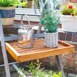 Alderley Hardwood Plant Ladder 16 Alderley Hardwood Plant Ladder -XIKI Garden Shop ROALDPLANT11