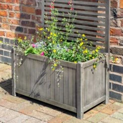 Rowlinson Alderley Rectangular Planter And Trellis 10 Rowlinson Alderley Rectangular Planter And Trellis -XIKI Garden Shop ROALDRPLTR3