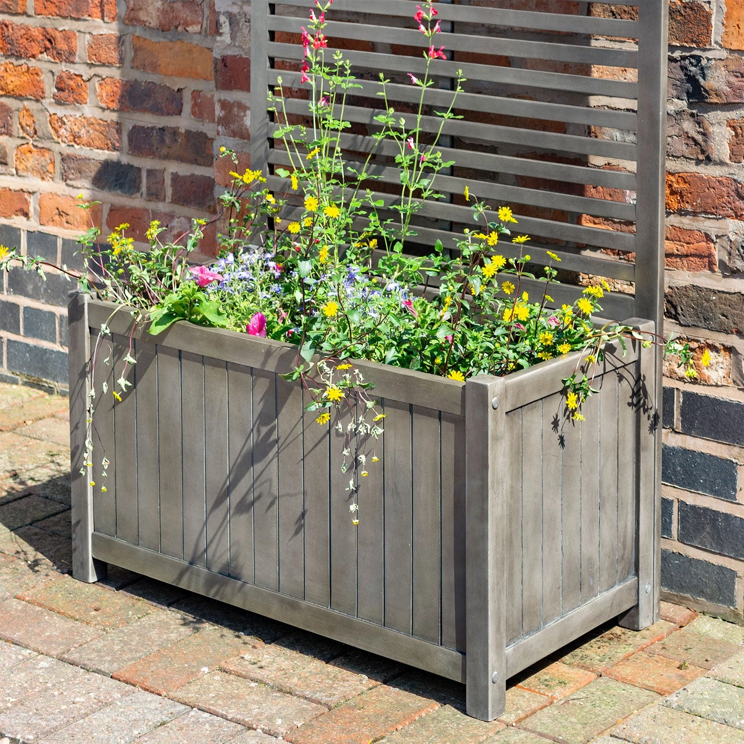 Rowlinson Alderley Rectangular Planter And Trellis 3 Rowlinson Alderley Rectangular Planter And Trellis - Image 3