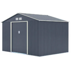 Trentvale Metal Apex Shed 10ft X 8ft -XIKI Garden Shop ROTRAS1083