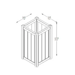 Forest Garden Slender Planter -XIKI Garden Shop SLPLAN10