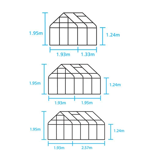 6X6 Greenhouse - Halls Supreme 2 6X6 Greenhouse - Halls Supreme - Image 2