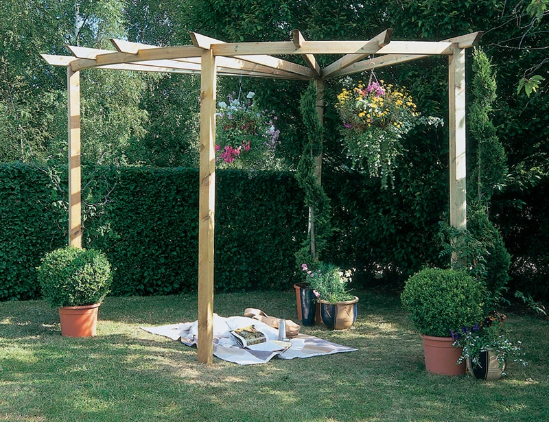 Forest Garden Radial Pergola 1 Forest Garden Radial Pergola