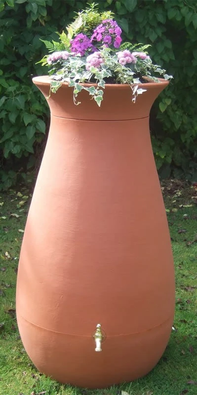 Cascata Clay Effect Water Butt 245 Litre 2 Cascata Clay Effect Water Butt 245 Litre - Image 2