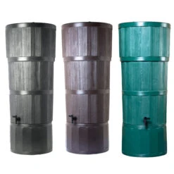 Woodgrain Effect Polybutt 150 Litres -XIKI Garden Shop image 105347