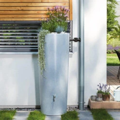 Gabbro Stone Effect Water Tank Plus Planter 350 Litres -XIKI Garden Shop image 105513